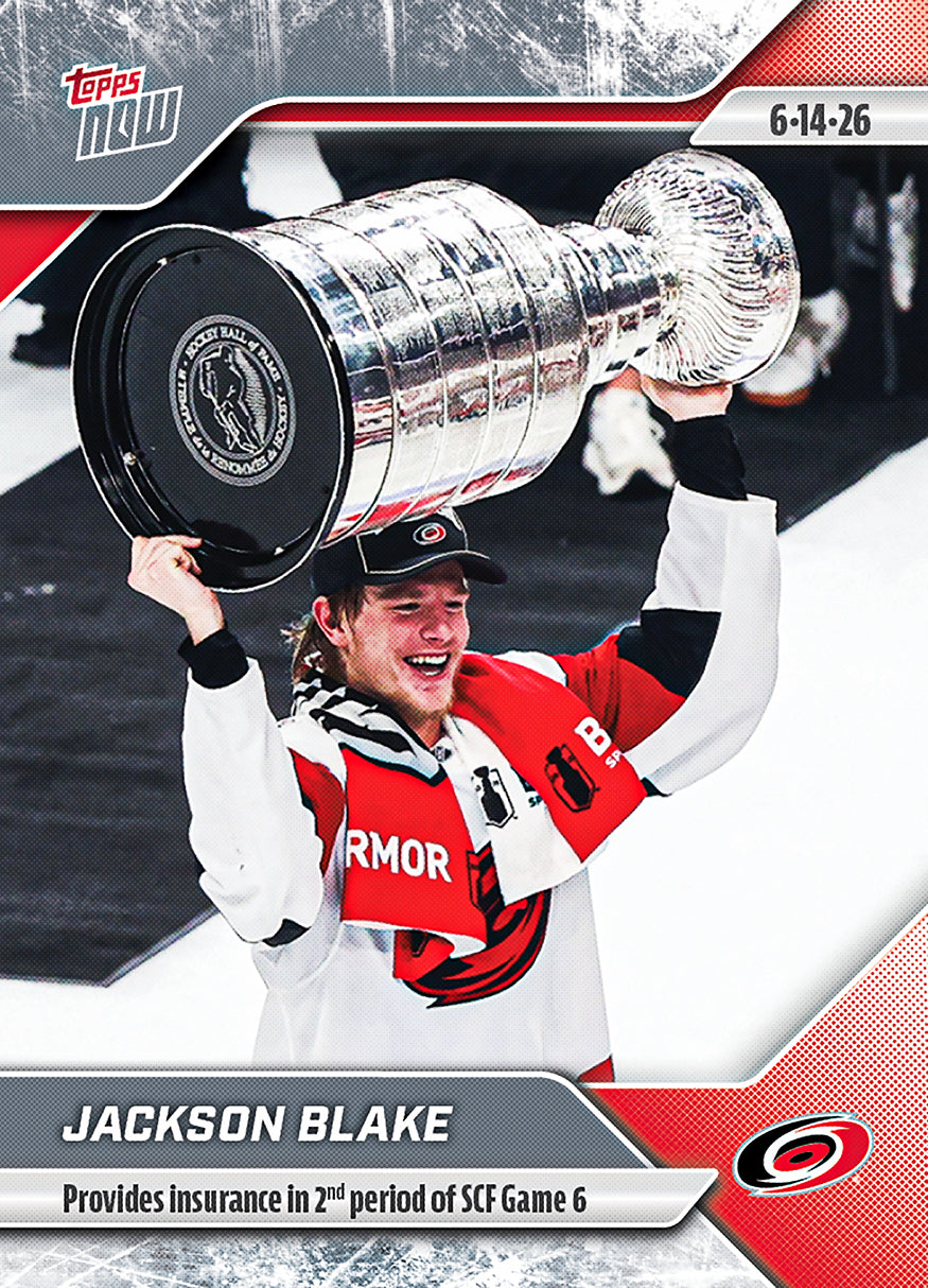 Jackson Blake - 2025-26 NHL Topps NOW - Sticker # 200 Pack - PR: 480