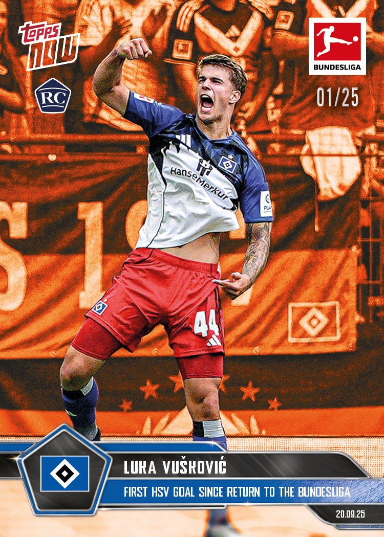 Luka Vušković - 2025-26 Bundesliga Topps NOW - Card 24 - PR: 1885 - Image 5