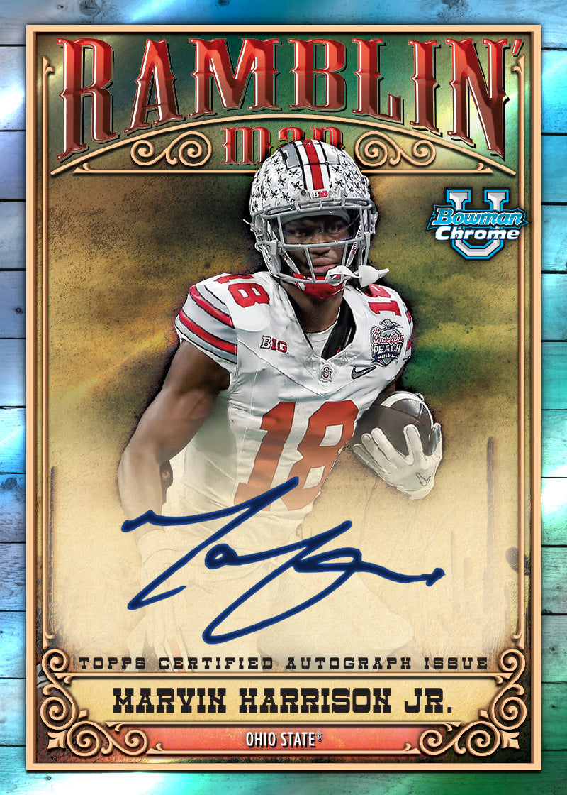 2023 Bowman University Chrome Football - Hobby Box - Sealed Case - Image 9