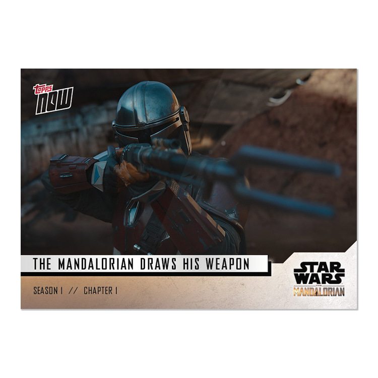 Star Wars: The Mandalorian TOPPS NOW 5-Card Pack - S1:Chapter 1 - Print Run: 714 - Image 3
