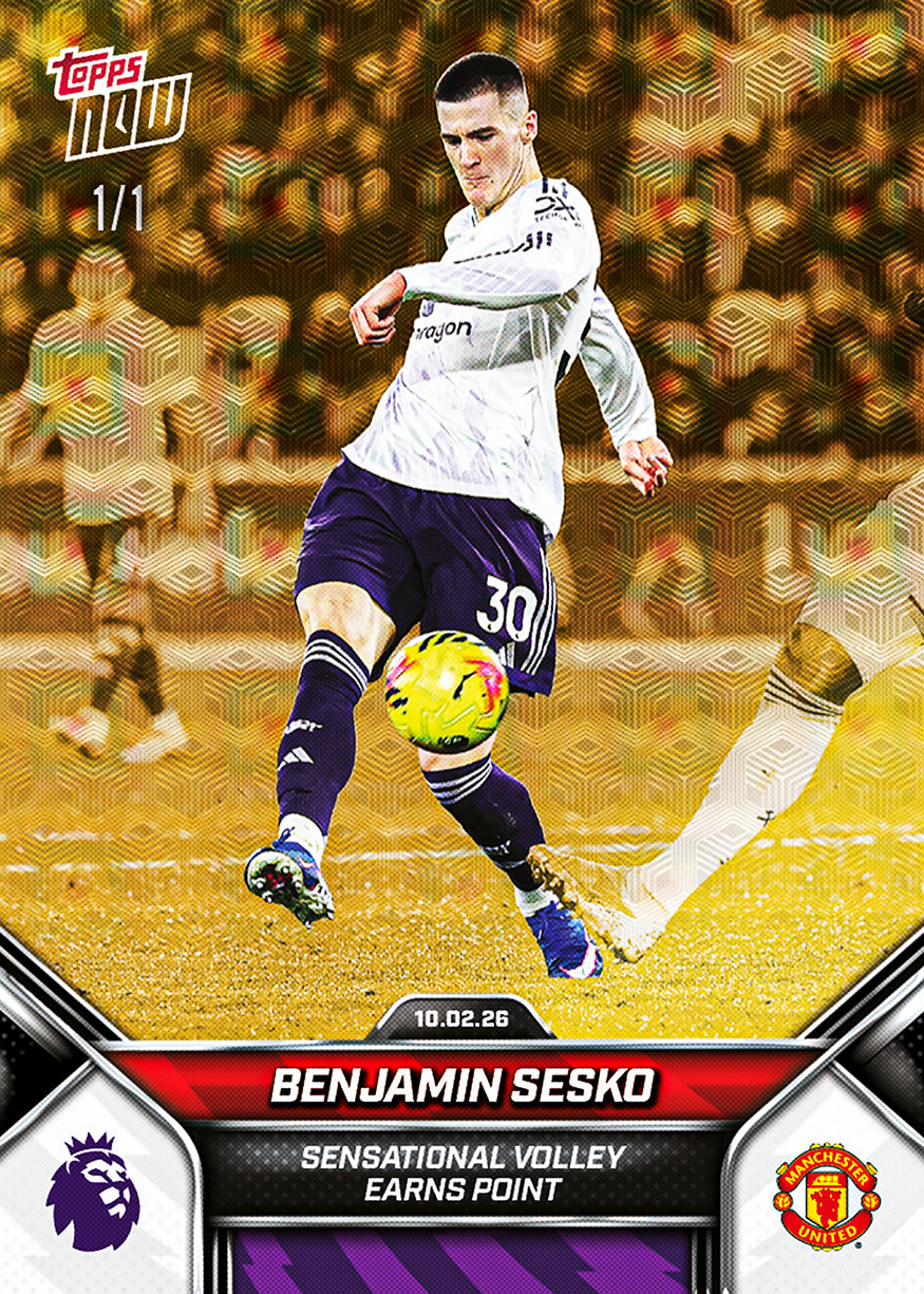 Benjamin Sesko - 2025-26 Premier League Topps NOW - Card 137 - PR: 462 - Image 2