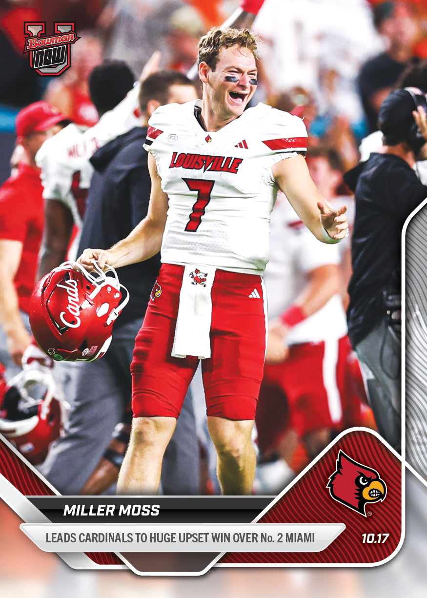 Miller Moss - 2025-26 Bowman U NOW Football - Card 30 - PR: 192