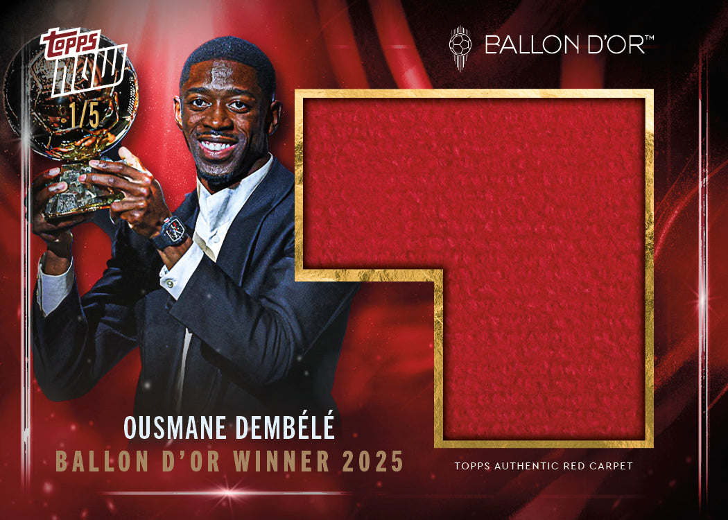 Ousmane Dembélé - 2025 Ballon d'Or Topps NOW - Card 1 - LOOK FOR AUTOS & RELICS - PR: 6702 - Image 6