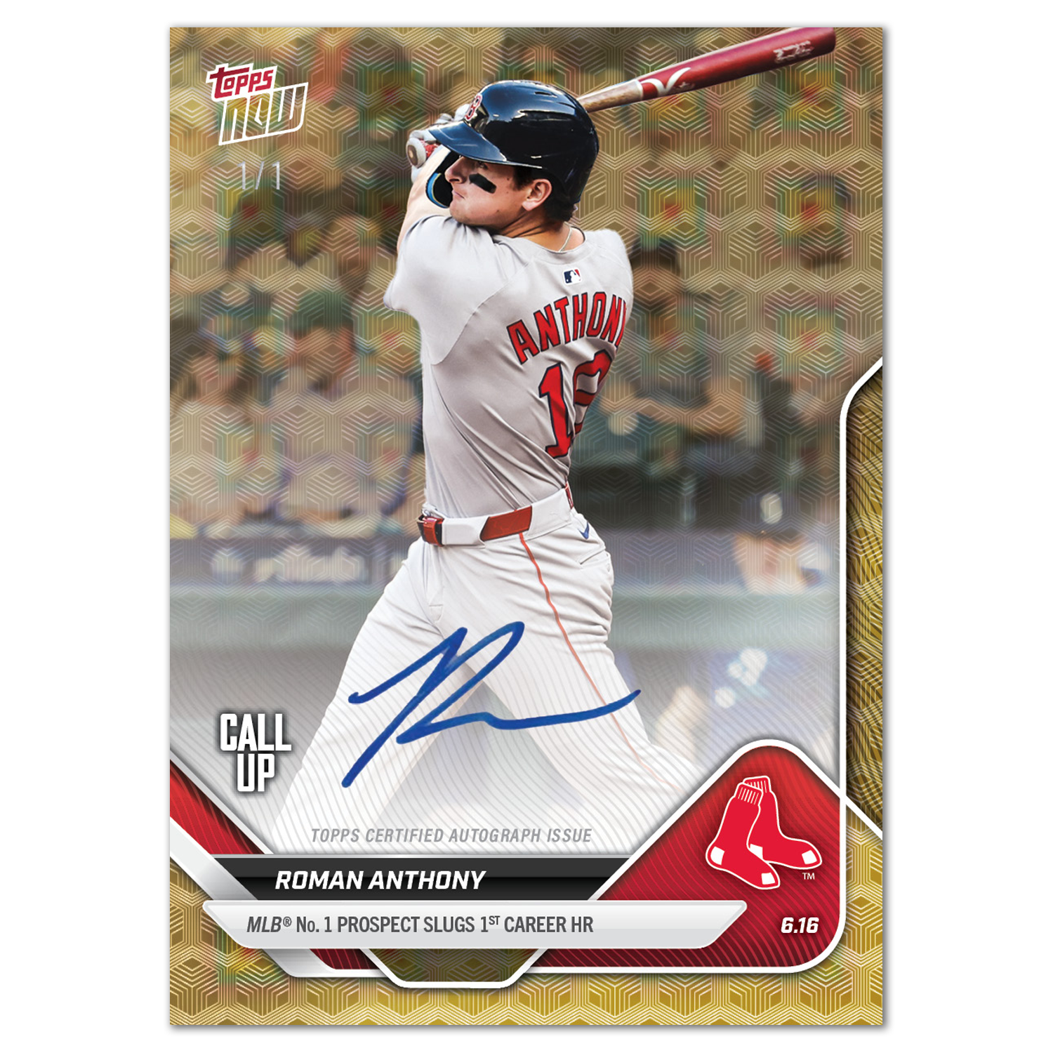 Roman Anthony - 2025 MLB Topps NOW - Card 305 - LOOK FOR AUTOS - PR: 9147 - Image 2