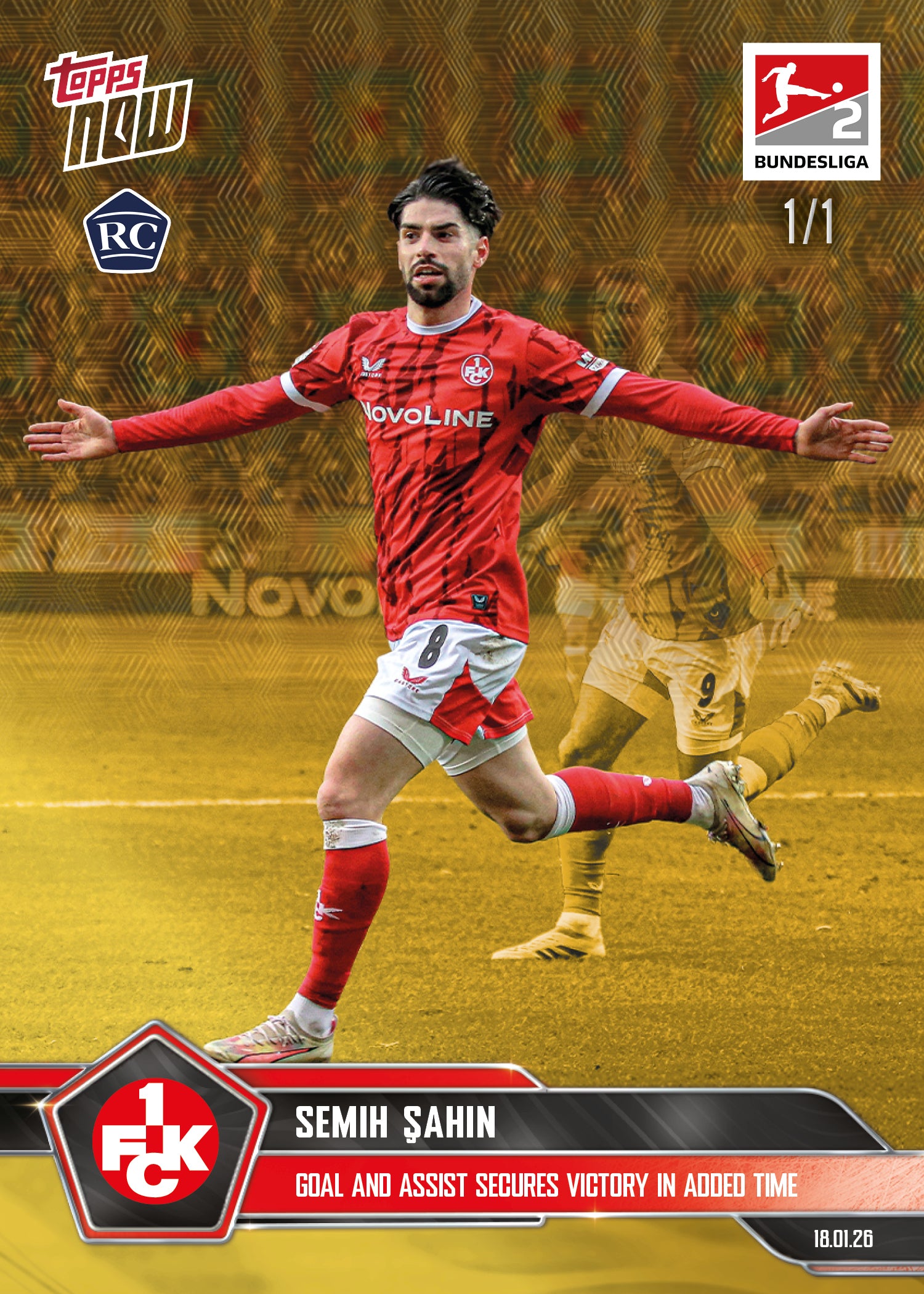 Semih Şahin - 2025-26 Bundesliga Topps NOW - Card 104 - PR: 448 - Image 2