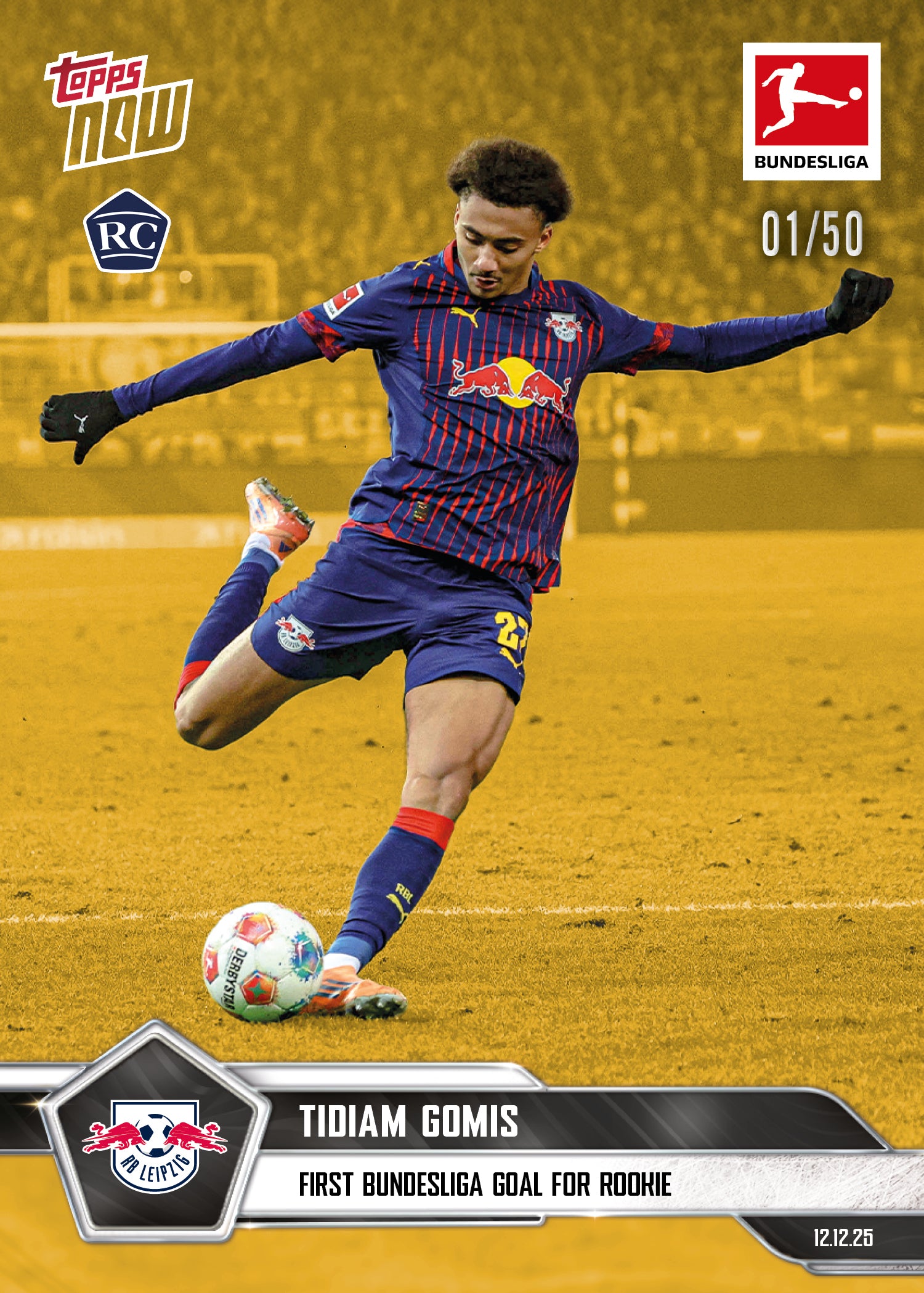 Tidiam Gomis - 2025-26 Bundesliga Topps NOW - Card 78 - PR: 586 - Image 6