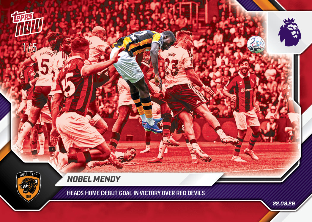 Nobel Mendy - 2026-27 Premier League Topps NOW - Card 5 - PR: 411 - Image 3