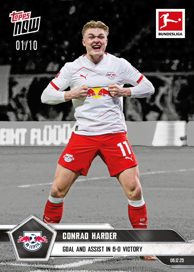 Conrad Harder - 2025-26 Bundesliga Topps NOW - Card 75 - PR: 161 - Image 4