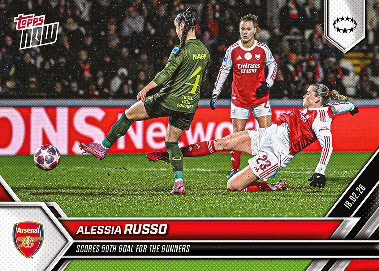 Alessia Russo - 2025-26 UWCL Topps NOW - Card 20 - PR: 440