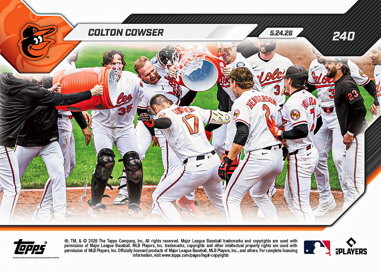 Colton Cowser - 2026 MLB Topps NOW - Card 240 - PR: 664 - Image 2