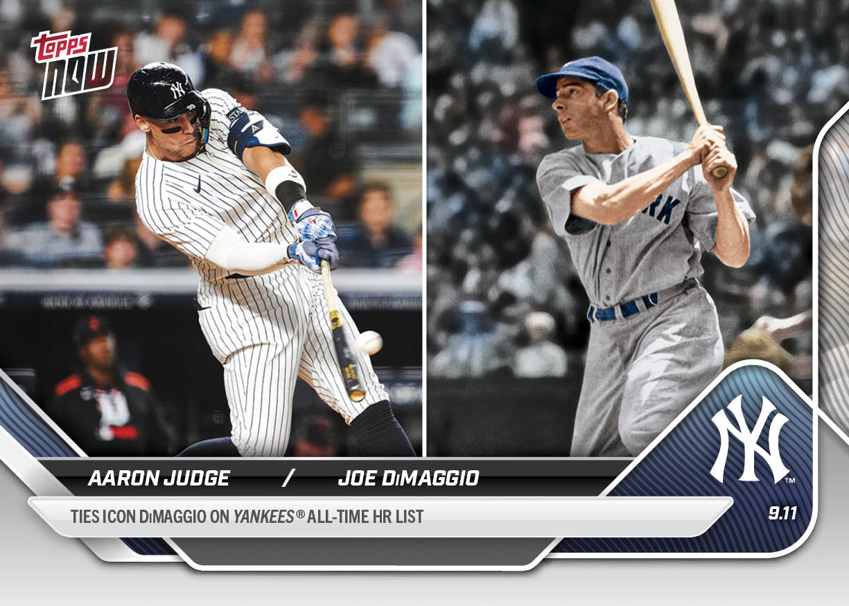 Alternative view of Aaron Judge - 2025 MLB Topps NOW - Card 695 - PR: 6599
