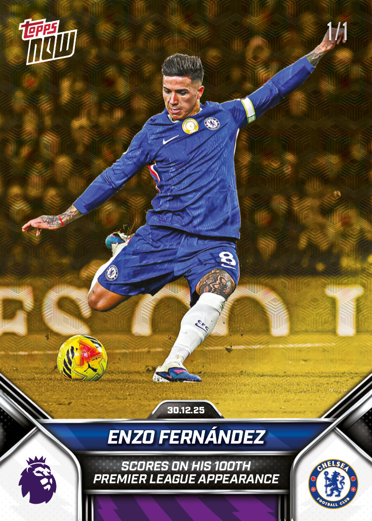 Enzo Fernández - 2025-26 Premier League Topps NOW - Card 96 - PR: 788 - Image 2