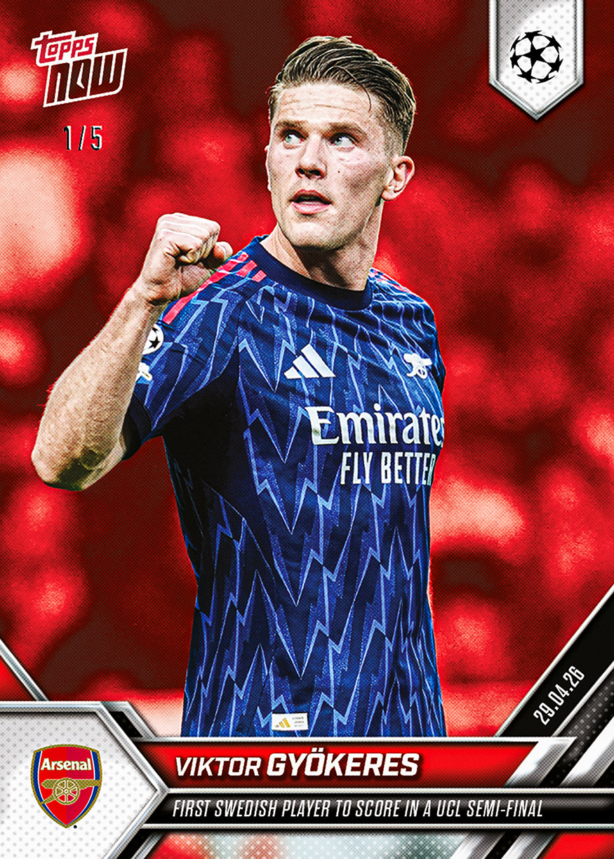 Viktor Gyökeres - 2025-26 UCL Topps NOW - Card 131 - PR: 1070 - Image 3