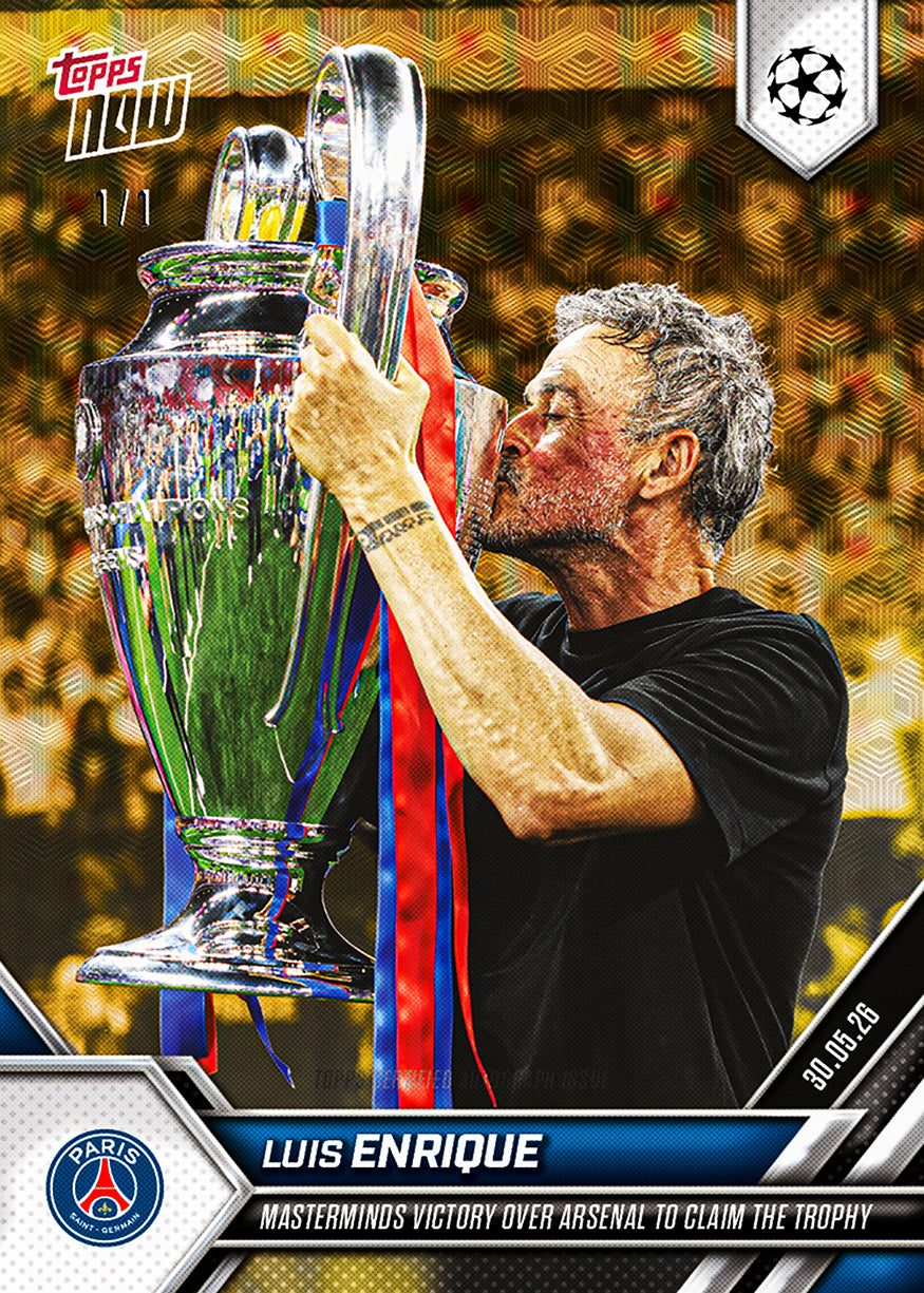 Luis Enrique - 2025-26 UCL Topps NOW - Card 139 - PR: 2130 - Image 4