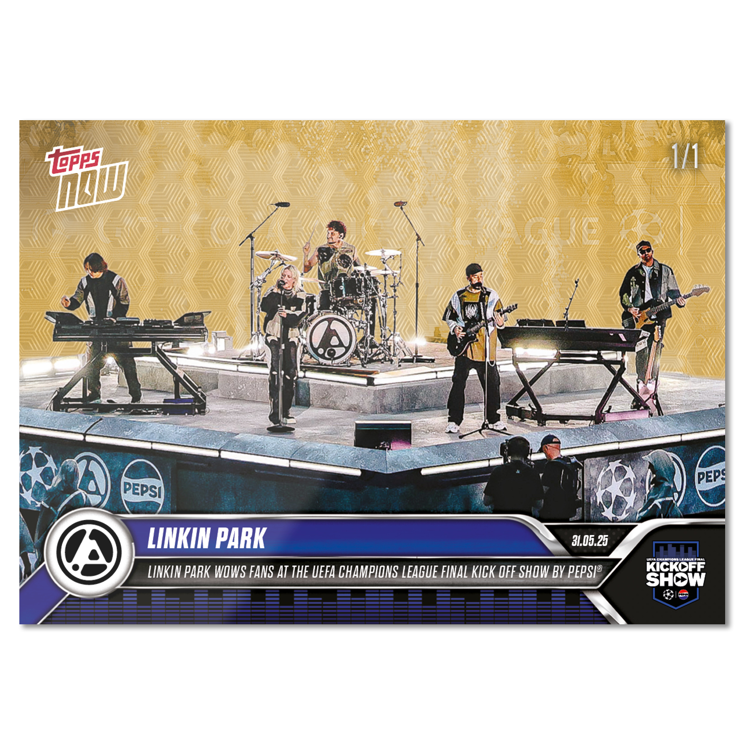 Linkin Park - 2024-25 UCL Topps NOW - Card 166 - PR: 5313 - Image 2