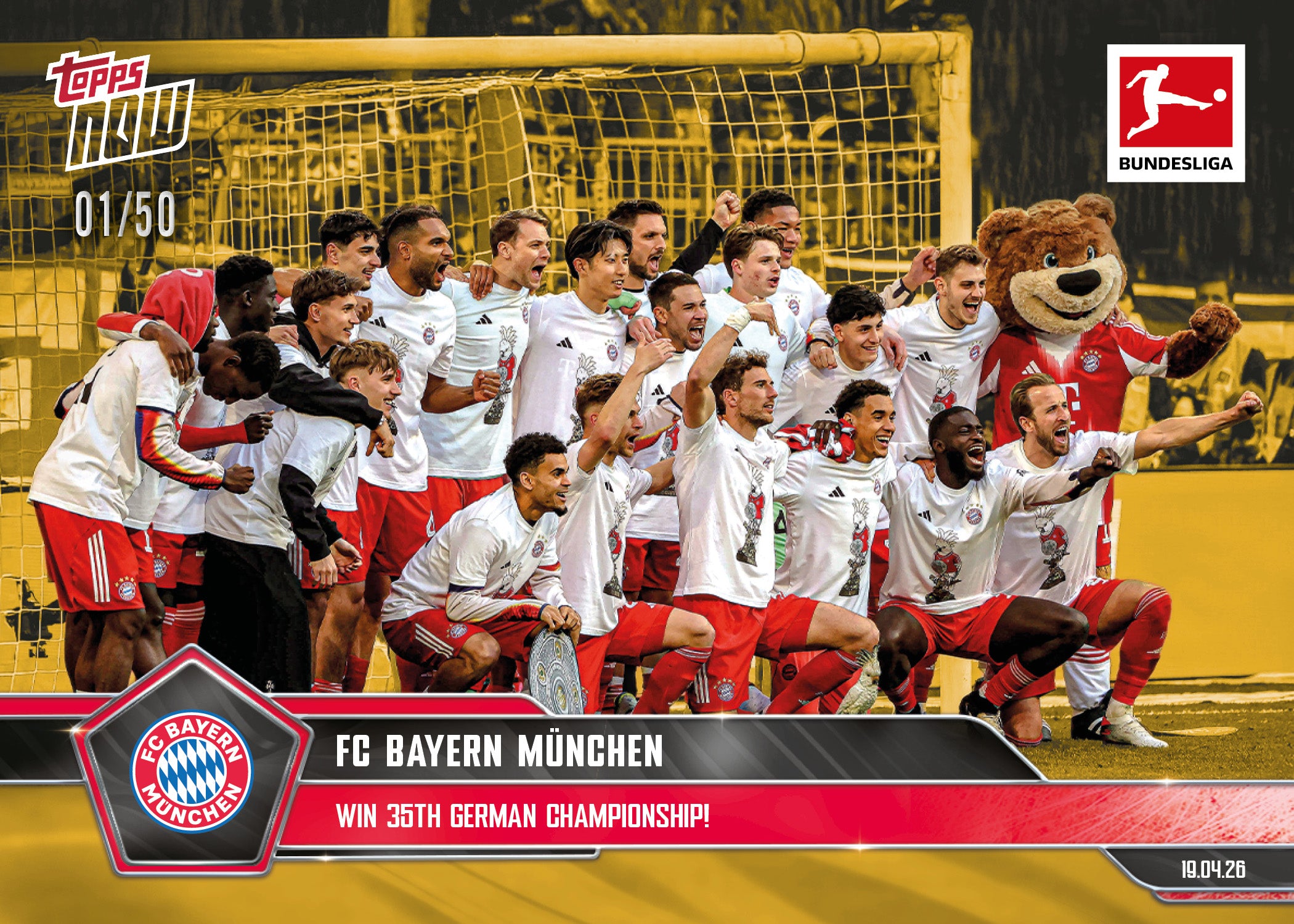 FC Bayern München - 2025-26 Bundesliga Topps NOW - Card 177 - PR: 1746 - Image 6