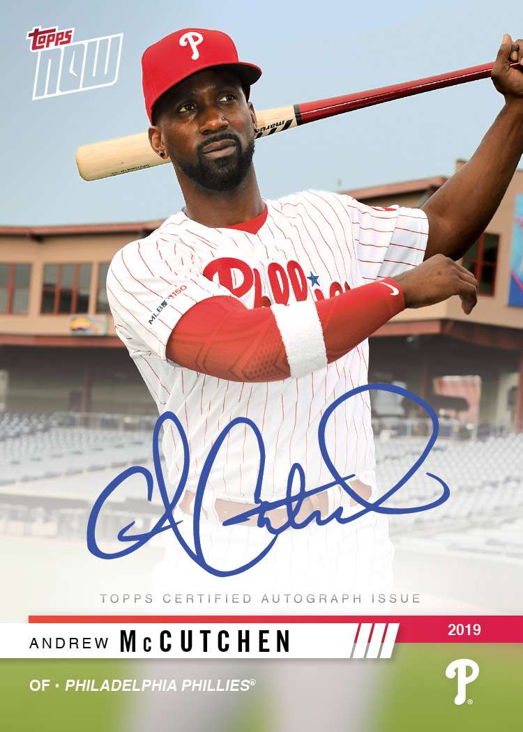 2019 Philadelphia Phillies TOPPS NOW Road To Opening Day 16-Card Team Set - Autograph Edition - Print Run: 500 - Image 4