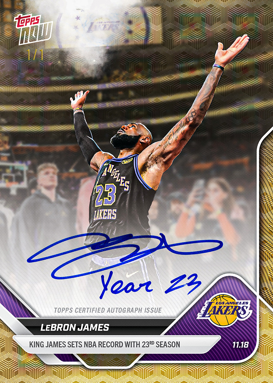 LeBron James - 2025-26 NBA Topps NOW - Card 58 - PR: 30683 - Image 2