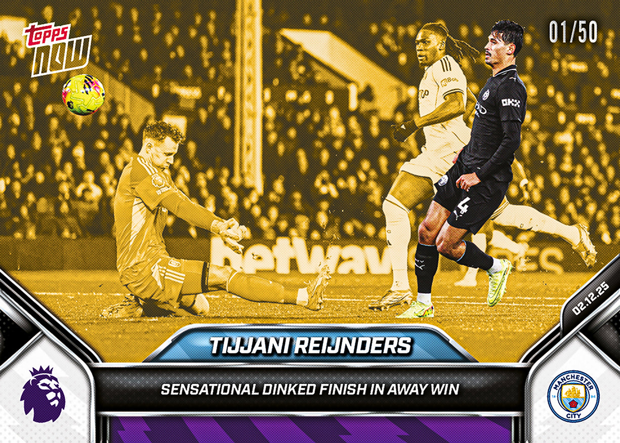 Tijjani Reijnders - 2025-26 Premier League Topps NOW - Card 70 - PR: 184 - Image 6