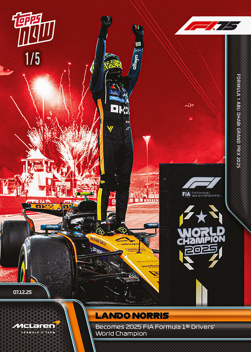 Lando Norris - 2025 Formula 1 Topps NOW - Card 86 - PR: 27624 - Image 5