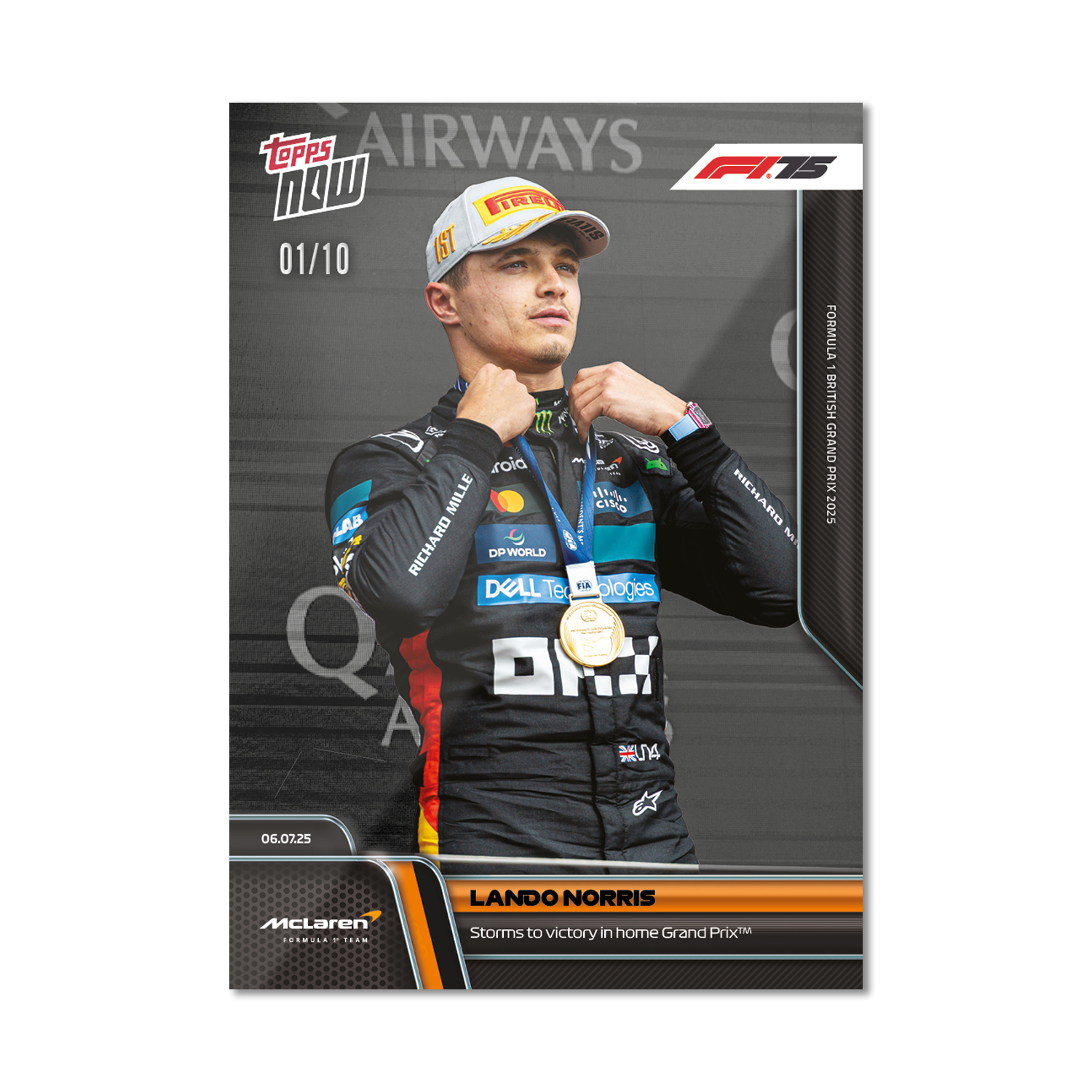 Lando Norris - 2025 Formula 1 Topps NOW - Card 50 - PR: 4282 - Image 5