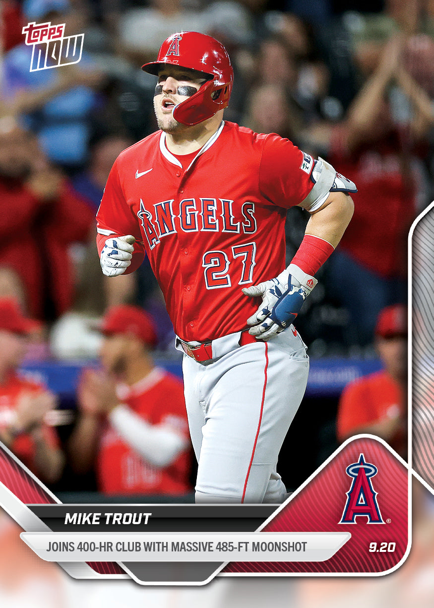 Mike Trout - 2025 MLB Topps NOW - Card 742 - LOOK FOR AUTO-RELICS - PR: 14912 - Image 3