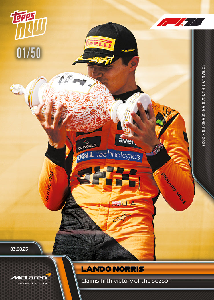 Lando Norris - 2025 Formula 1 Topps NOW - Card 55 - PR: 2493 - Image 6