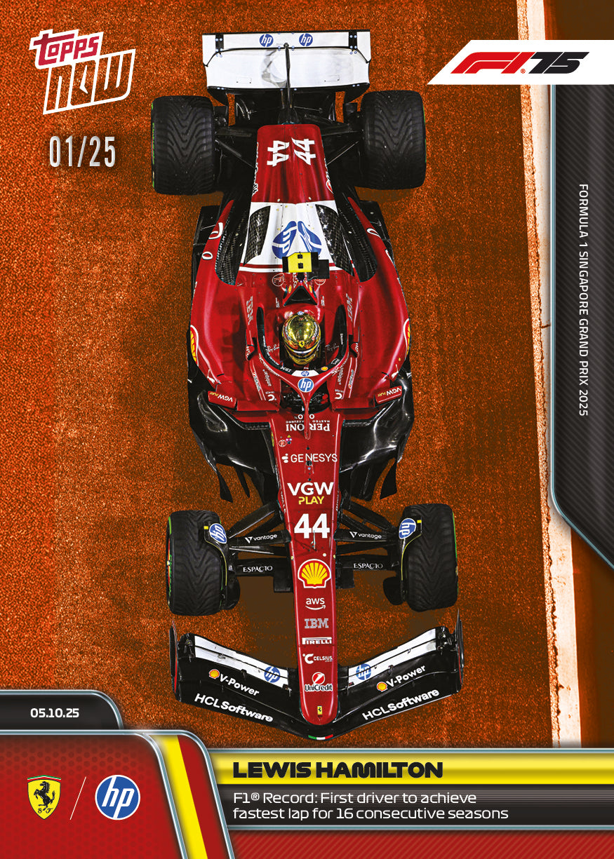 Lewis Hamilton - 2025 Formula 1 Topps NOW - Card 69 - PR: 4082 - Image 5