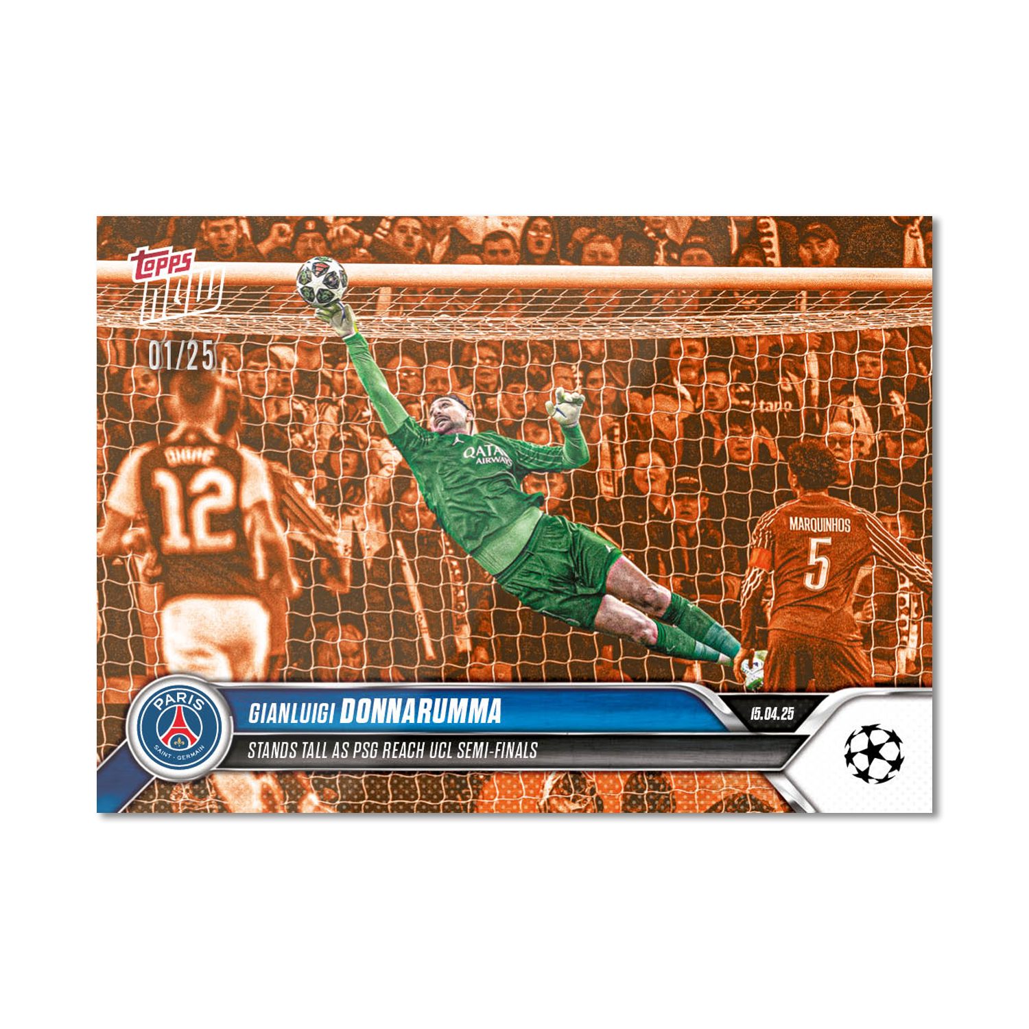 Gianluigi Donnarumma - 2024-25 UCL Topps NOW - Card 140 - PR: 169 - Image 6