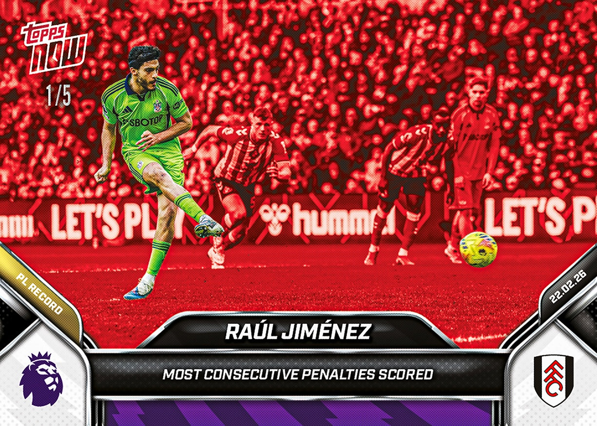 Raúl Jiménez - 2025-26 Premier League Topps NOW - Card 142 - PR: 280 - Image 3