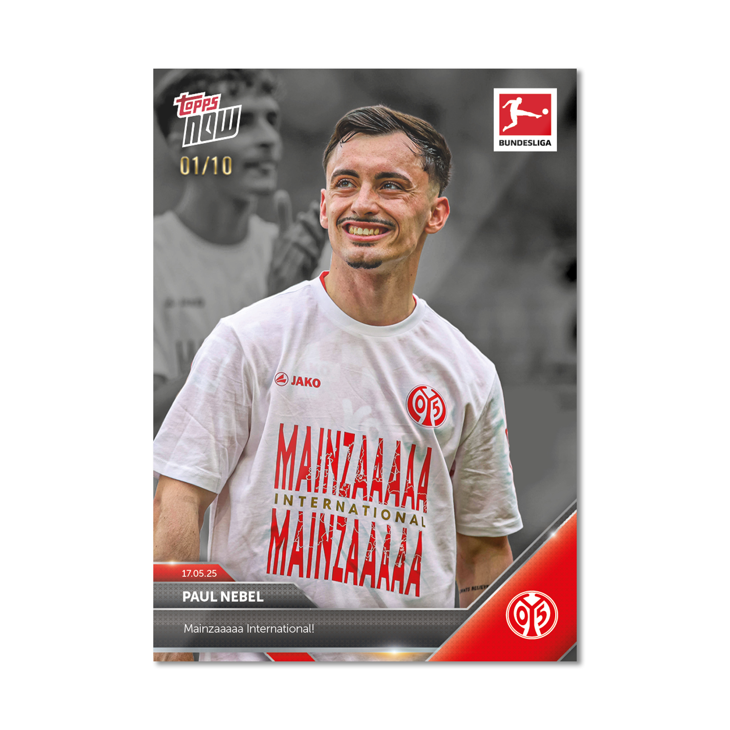 Paul Nebel - 2024-25 Bundesliga Topps NOW - Card 191 - PR: 112 - Image 4