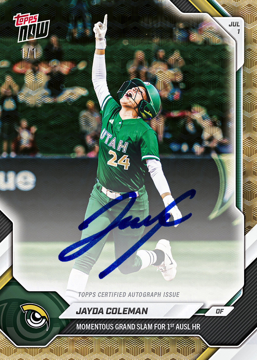 Jayda Coleman - 2026 AUSL Topps NOW - Card 28 - PR: 721 - Image 2