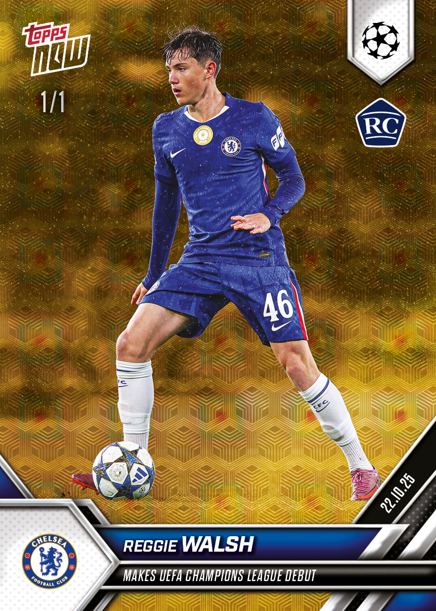 Reggie Walsh - 2025-26 UCL Topps NOW - Card 40 - PR: 850 - Image 2