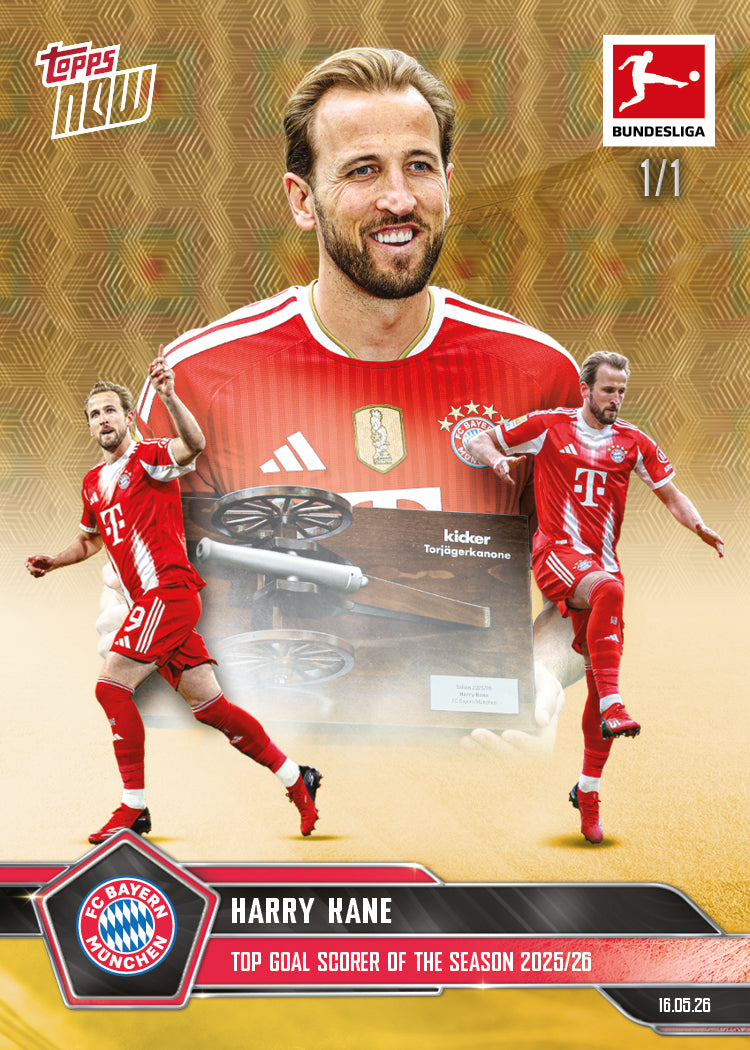 Harry Kane - 2025-26 Bundesliga Topps NOW - Card 194 - PR: 3247 - Image 2