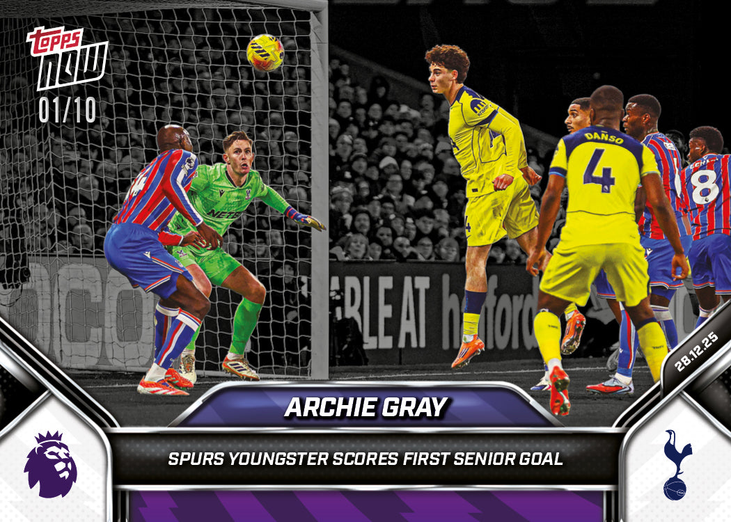 Archie Gray - 2025-26 Premier League Topps NOW - Card 90 - PR: 522 - Image 4