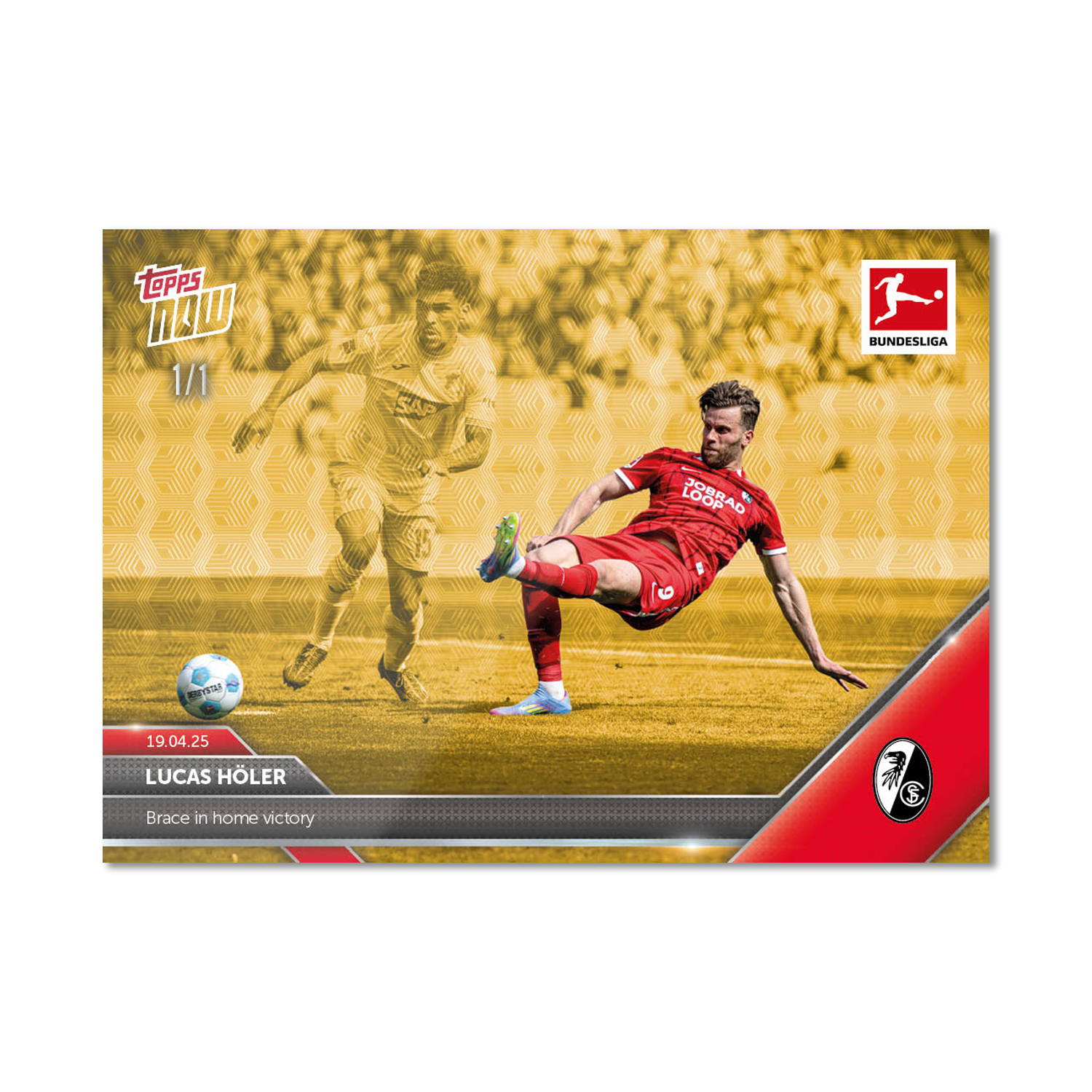 Lucas Höler - 2024-25 Bundesliga Topps NOW Card 168 - PR: 139 - Image 2