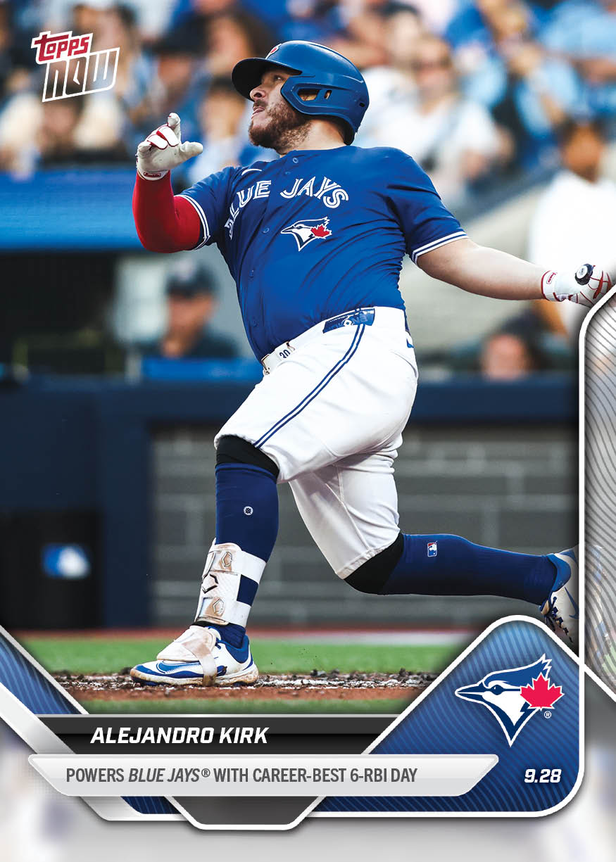 Alejandro Kirk - 2025 MLB Topps NOW - Card 788 - PR: 580