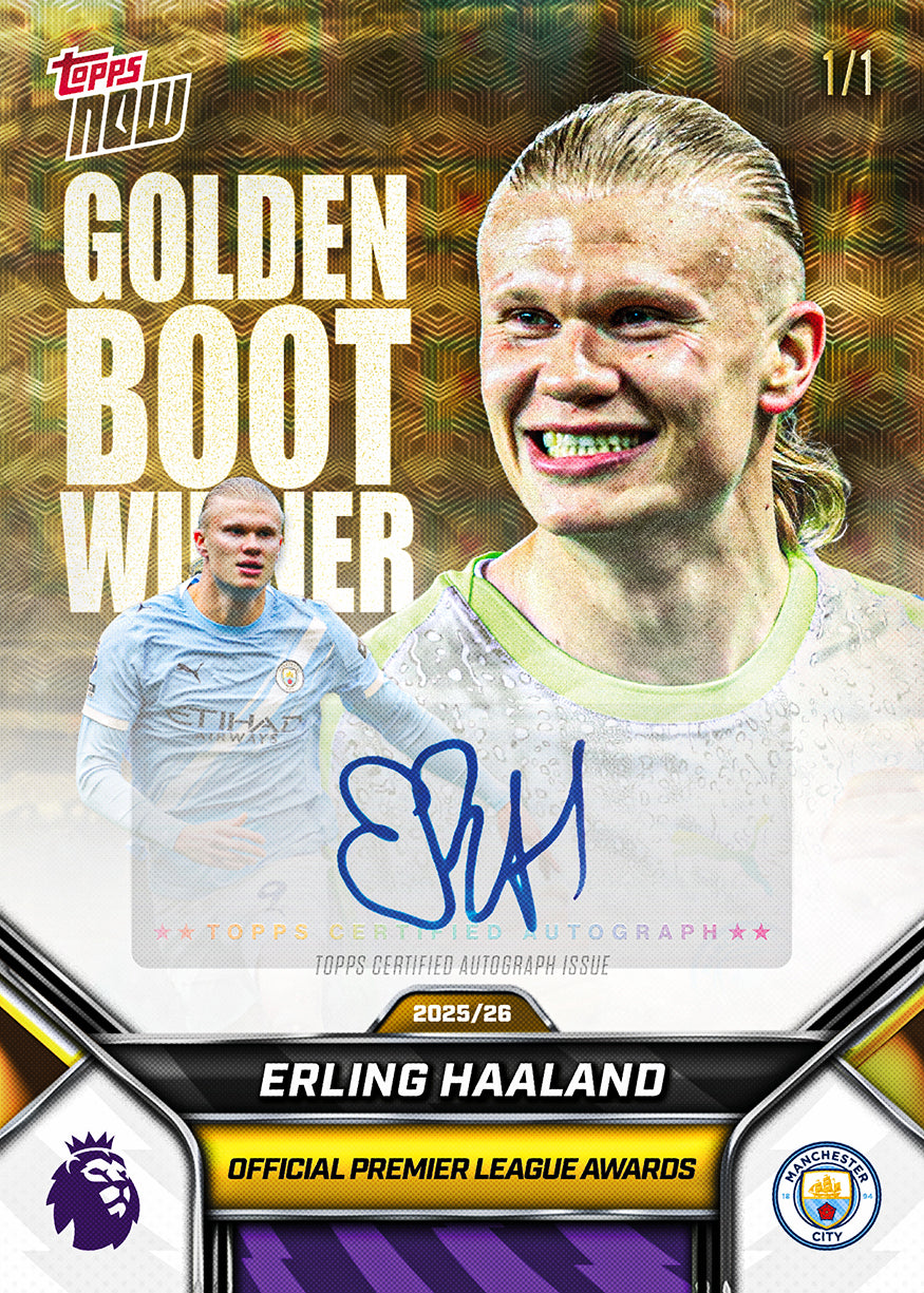 Erling Haaland - 2025-26 Premier League Topps NOW - Card 208 - PR: 3842 - Image 2