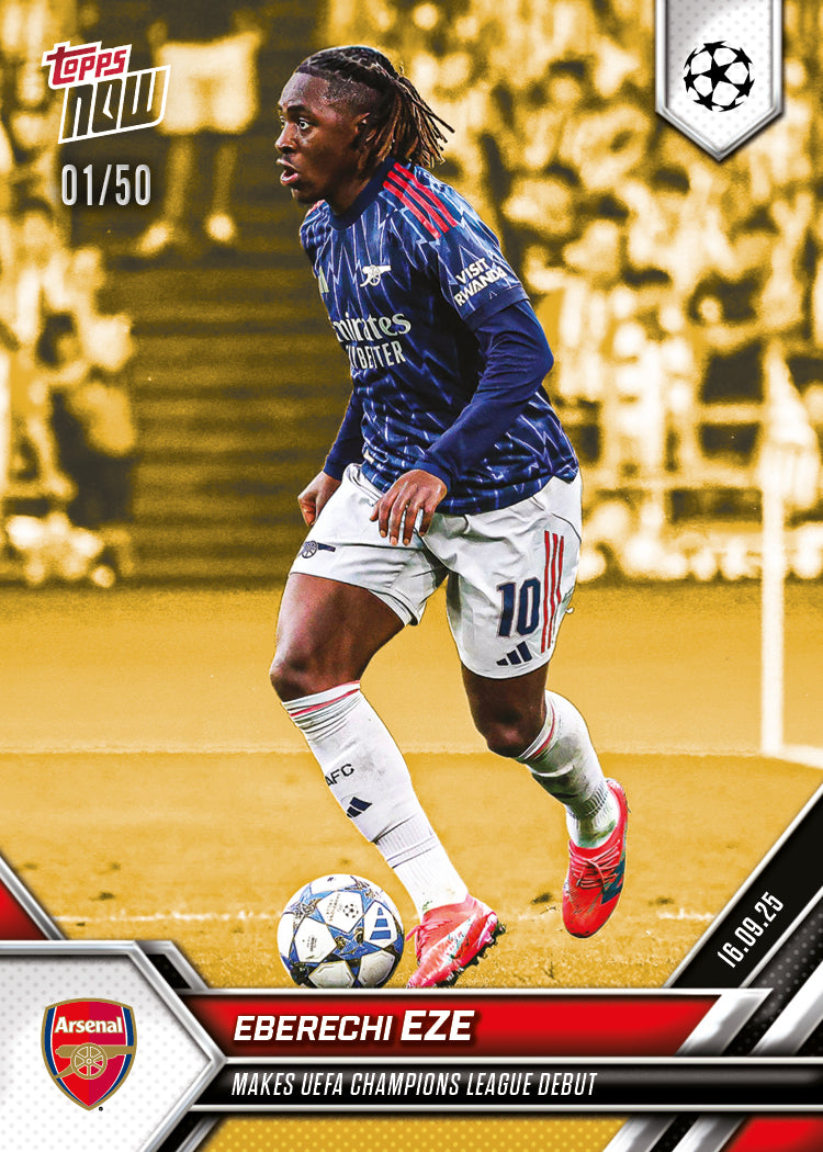 Eberechi Eze - 2025-26 UCL Topps NOW Card 10 - PR: 508 - Image 6