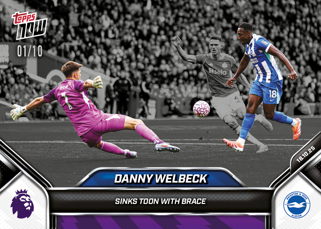 Danny Welbeck - 2025-26 Premier League Topps NOW - Card 37 - PR: 154 - Image 4
