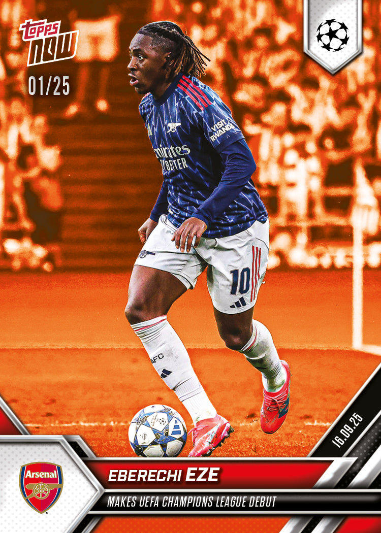 Eberechi Eze - 2025-26 UCL Topps NOW Card 10 - PR: 508 - Image 5
