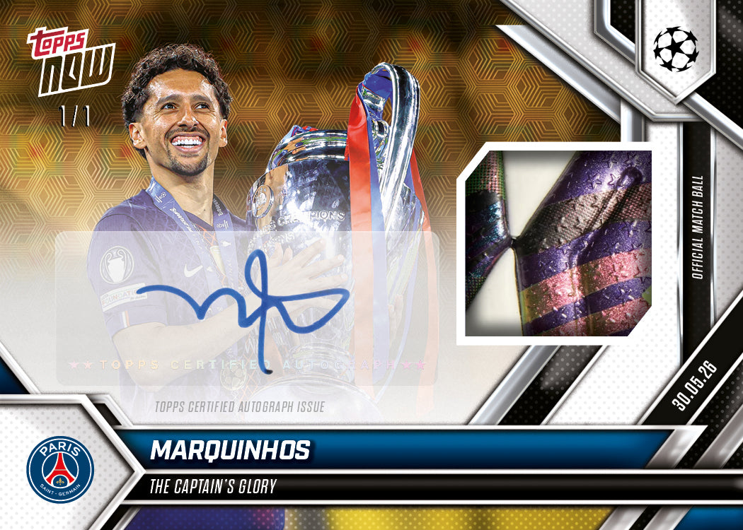 Marquinhos - 2025-26 UCL Topps NOW - Card 141 - PR: 1492 - Image 2