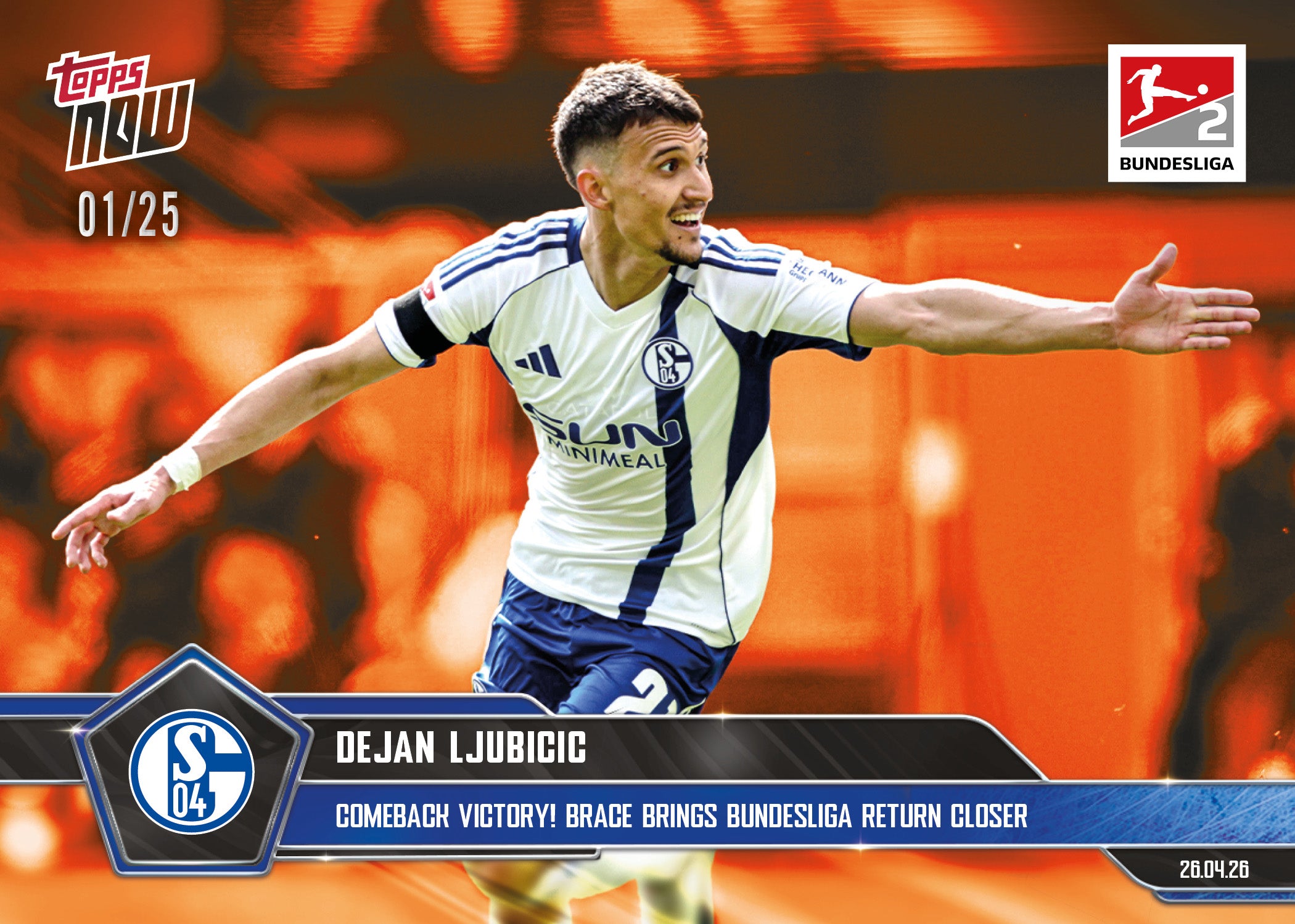 Dejan Ljubicic - 2025-26 Bundesliga Topps NOW - Card 182 - PR: 463 - Image 5