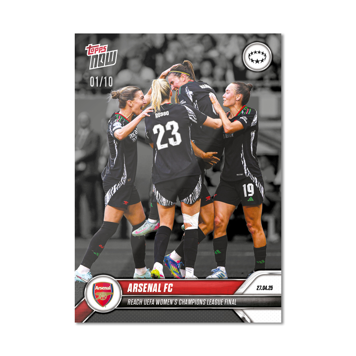 Arsenal FC - 2024-25 UWCL Topps NOW - Card 26 - PR: 313 - Image 4