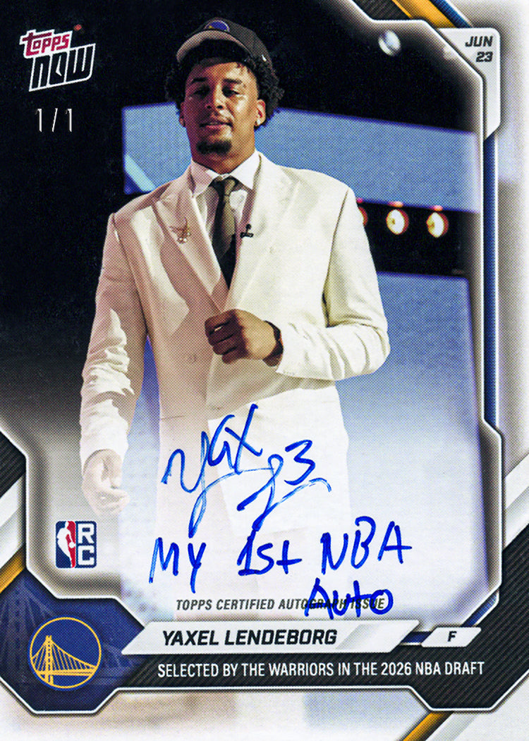 Alternative view of Yaxel Lendeborg - 2026-27 NBA Topps NOW - Card YLEN - PR: 3152