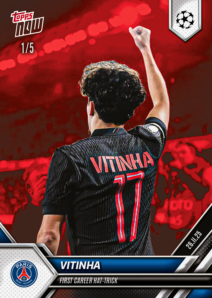 Vitinha - 2025-26 UCL Topps NOW - Card 56 - PR: 474 - Image 3