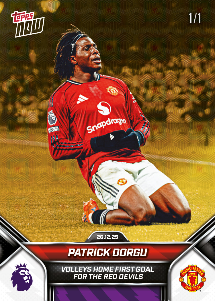 Patrick Dorgu - 2025-26 Premier League Topps NOW - Card 92 - PR: 515 - Image 2