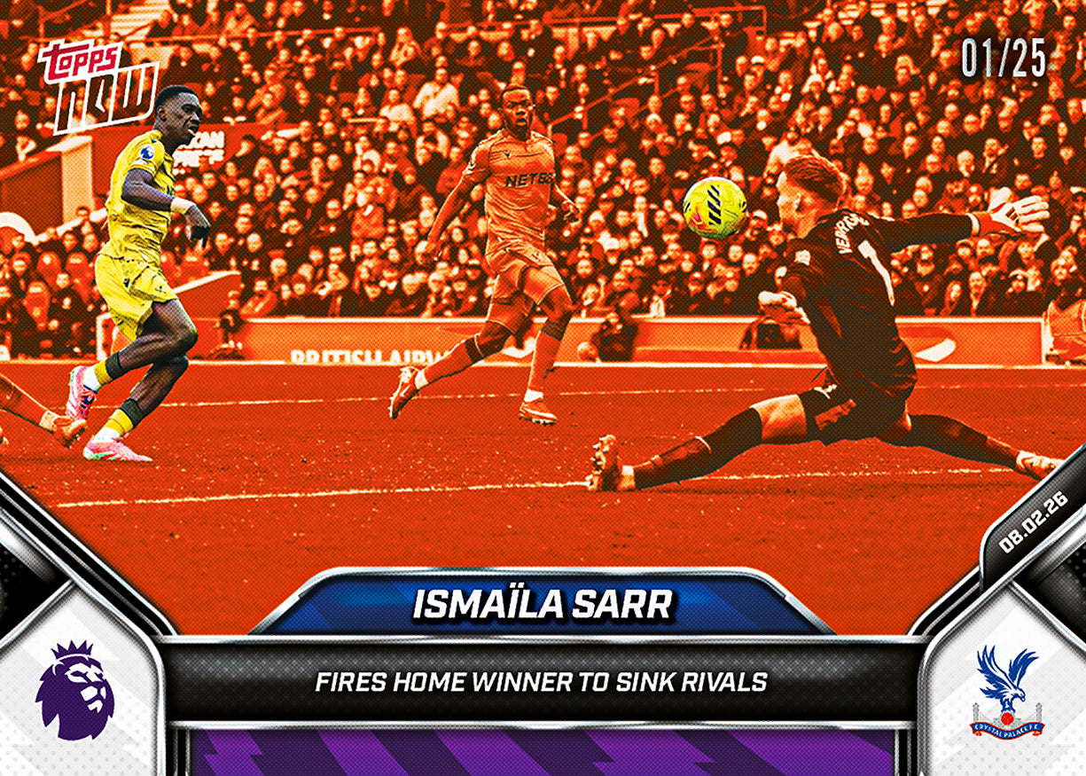 Ismaïla Sarr - 2025-26 Premier League Topps NOW - Card 133 - PR: 146 - Image 5