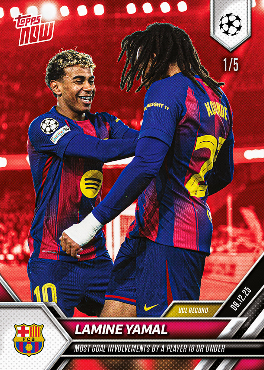 Lamine Yamal - 2025-26 UCL Topps NOW - Card 65 - PR: 3773 - Image 3