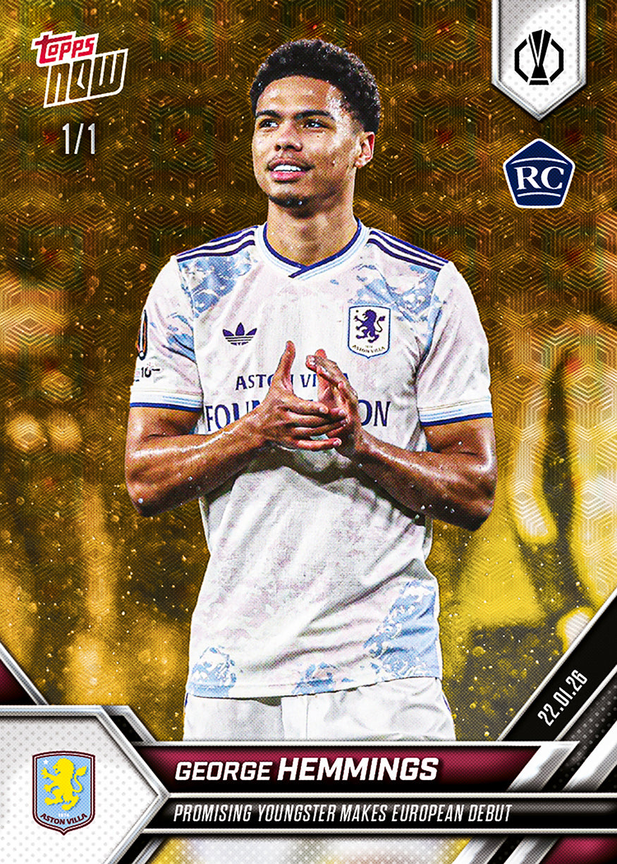 George Hemmings - 2025-26 UEL Topps NOW - Card 15 - PR: 709 - Image 2